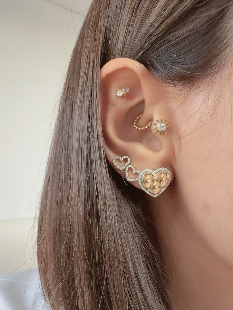 Amour Quilted Earrings
