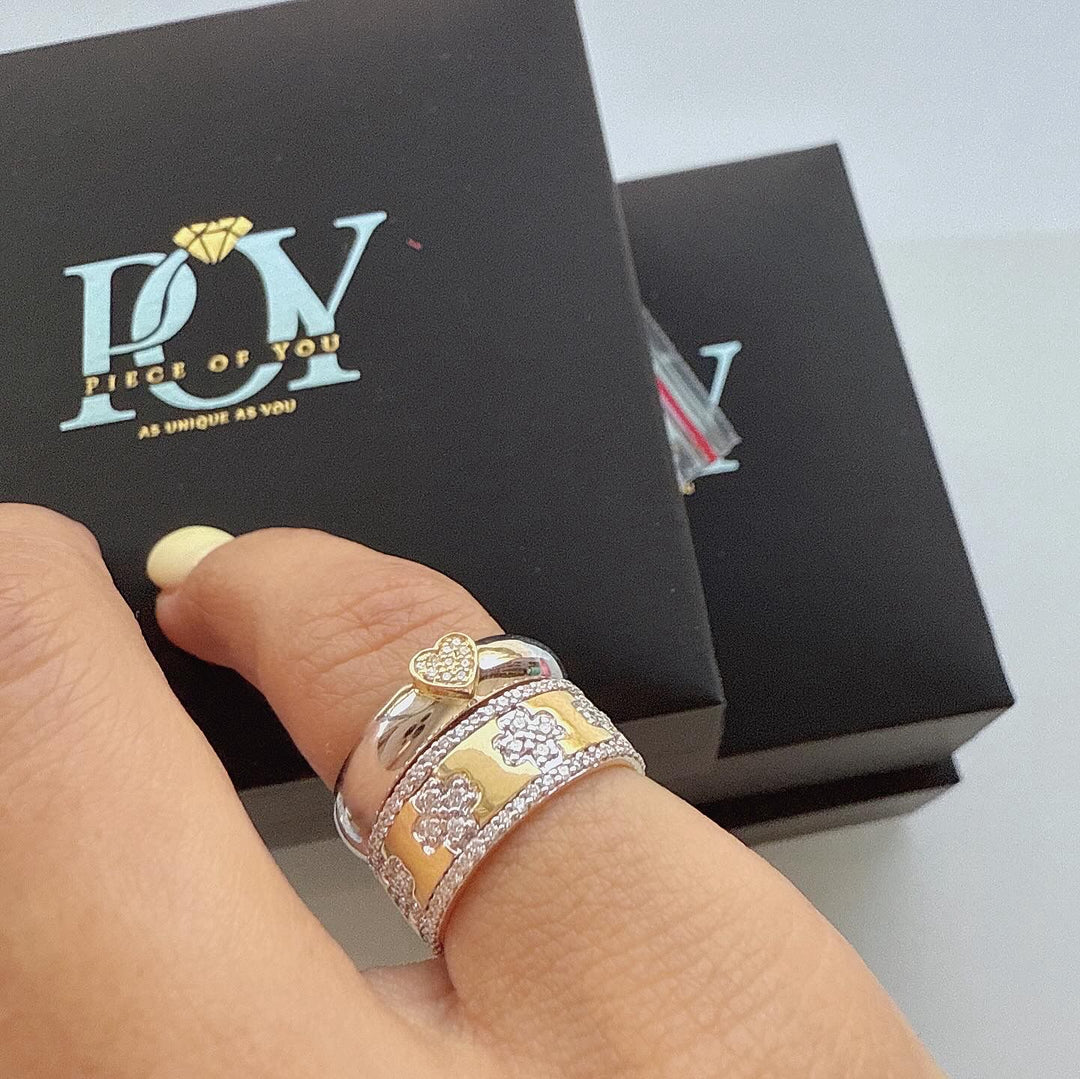 Diamond Petite Heart Pinky Band