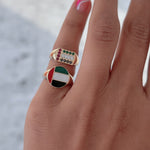 Load image into Gallery viewer, United Arab Emirates Gemstone Statement Ring