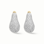 Load image into Gallery viewer, Teardrop diamond earrings 18K gold women Dubai
