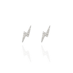 Load image into Gallery viewer, Diamond lightning earrings for women in Dubai luxury diamond jewellery with free delivery in UAE