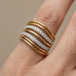 Load image into Gallery viewer, Interwoven Diamond Ring