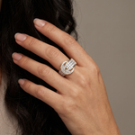 Load image into Gallery viewer, Buckle Statement Diamond Ring