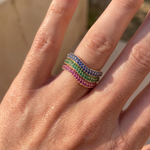 Load image into Gallery viewer, Chroma Wave Triple Ring