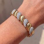 Load image into Gallery viewer, Golden Dewdrop Diamond Bracelet