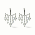 Load image into Gallery viewer, Marquise Diamond Earring Jacket
