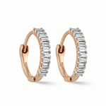 Load image into Gallery viewer, Timeless essentials Baguette Diamond Huggies