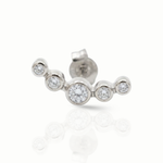 Load image into Gallery viewer, Drops of Radiance 5 Diamonds Bezel Helix Piercing