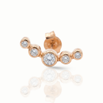 Load image into Gallery viewer, Drops of Radiance 5 Diamonds Bezel Helix Piercing