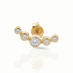 Load image into Gallery viewer, Drops of Radiance 5 Diamonds Bezel Helix Piercing