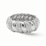 Load image into Gallery viewer, Luxury Edit Spiral Diamond Ring