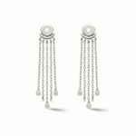 Load image into Gallery viewer, Diamond Cascade Chain Ear Jacket