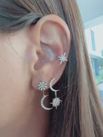 Load and play video in Gallery viewer, Wilderness Star Burst Dangling Earrings