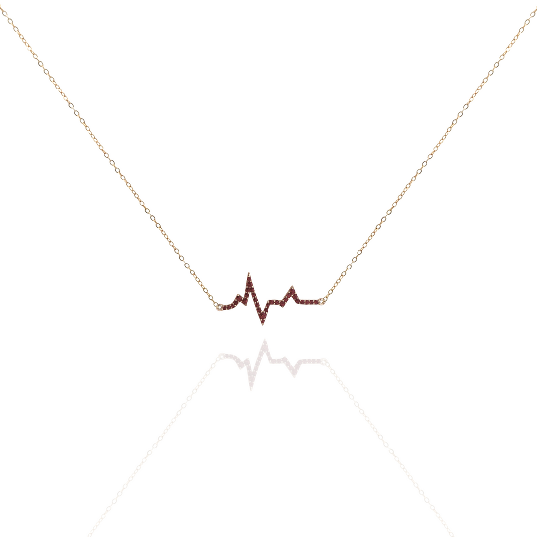 Amour Heart beat Diamond Necklace