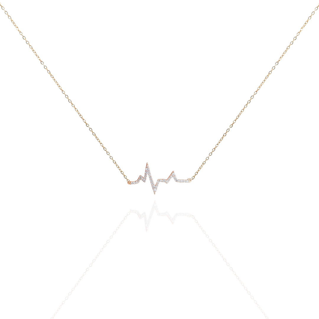 Amour Heart beat Diamond Necklace