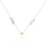 Load image into Gallery viewer, Sentiments Dual Name Necklace