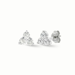 Load image into Gallery viewer, Timeless essentials 3 Diamonds Ear Studs