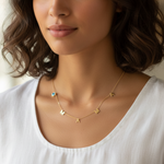 Load image into Gallery viewer, Sentiments Spaced Out Initial Necklace

