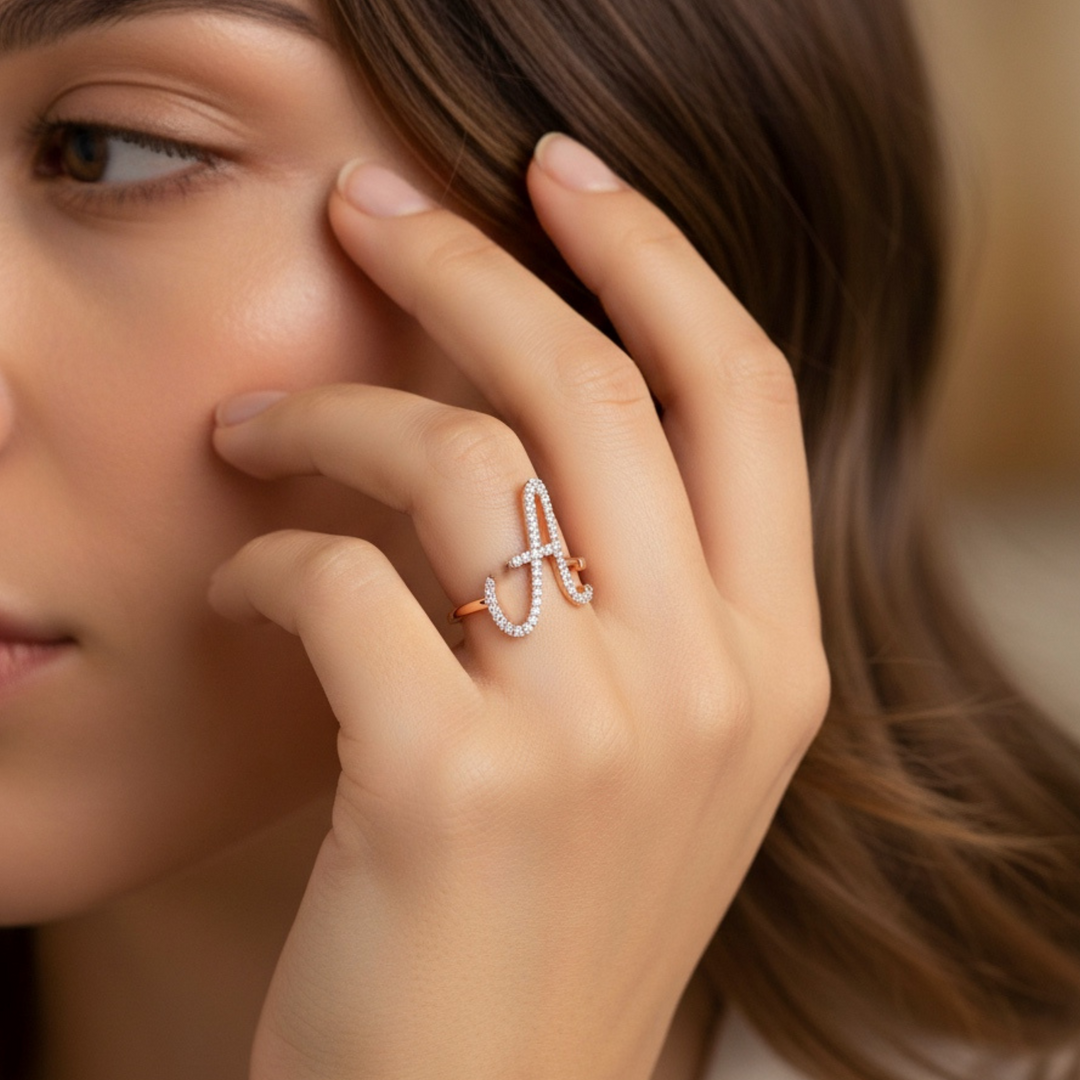 Sentiments Jumbo Alphabet Ring