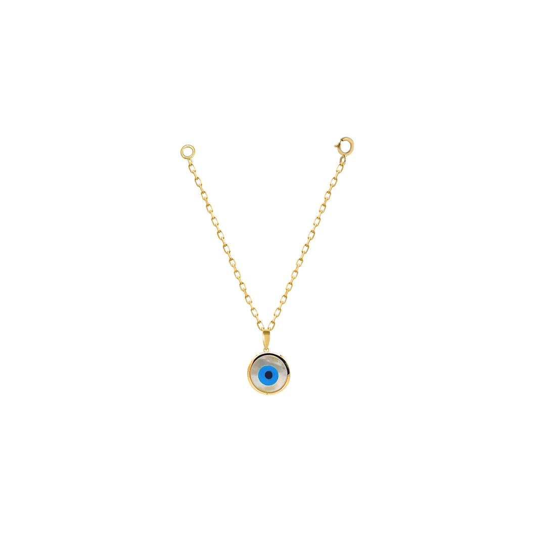 Protection Round Evil Eye Watch Charm