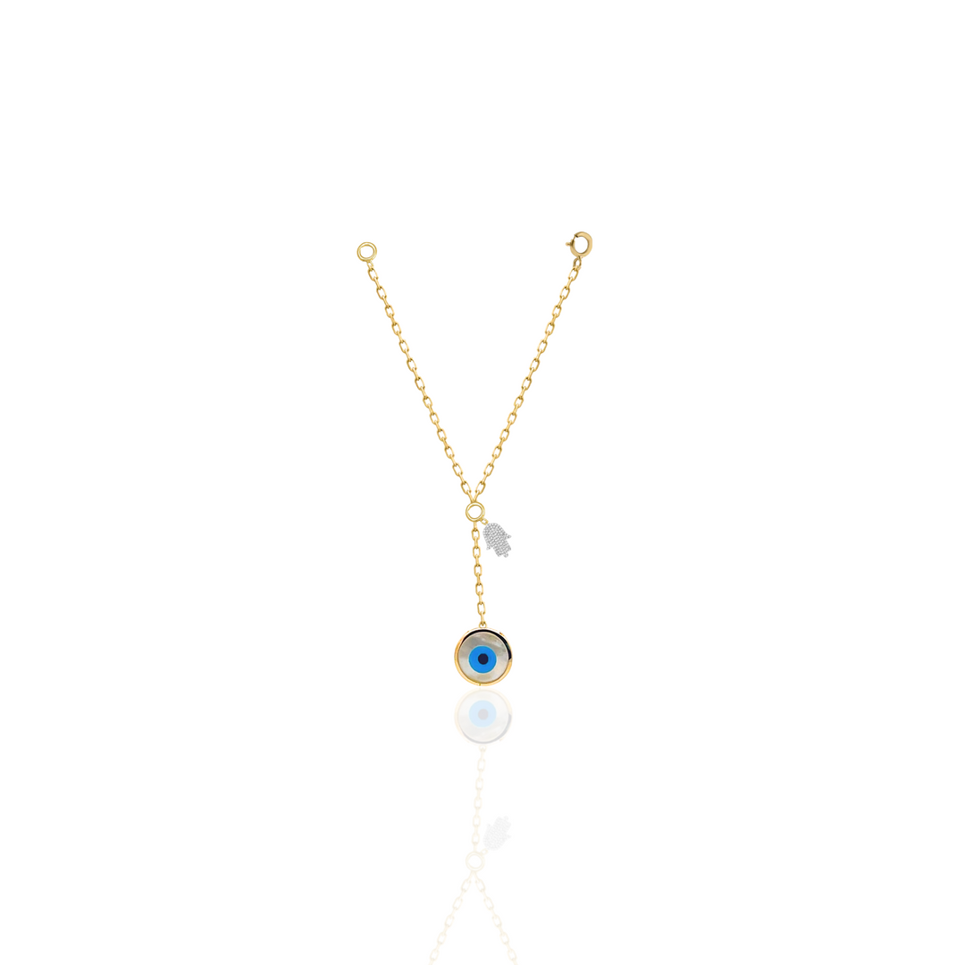 Protection Round Evil Eye Watch Charm