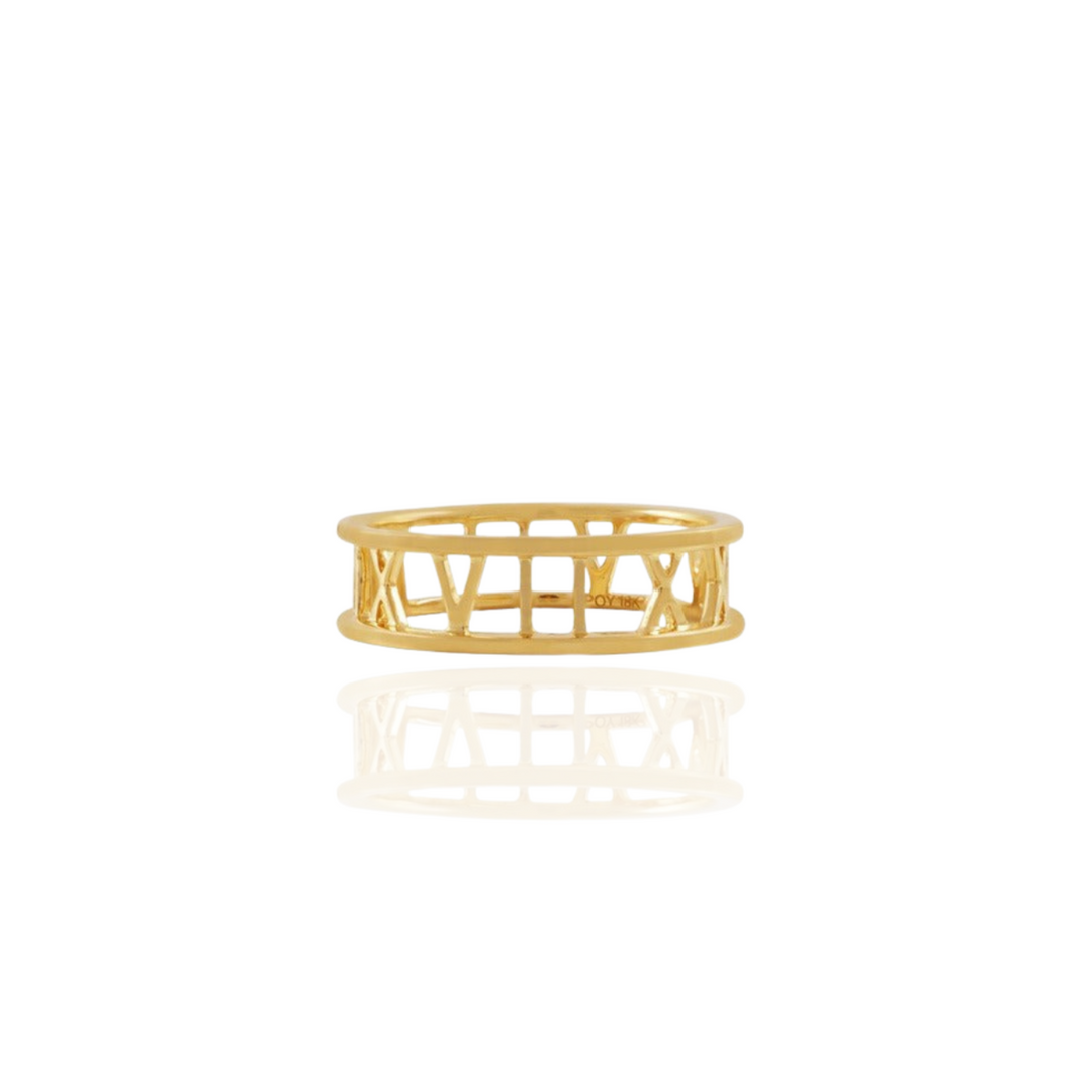 Memorabilia Roman Number Ring