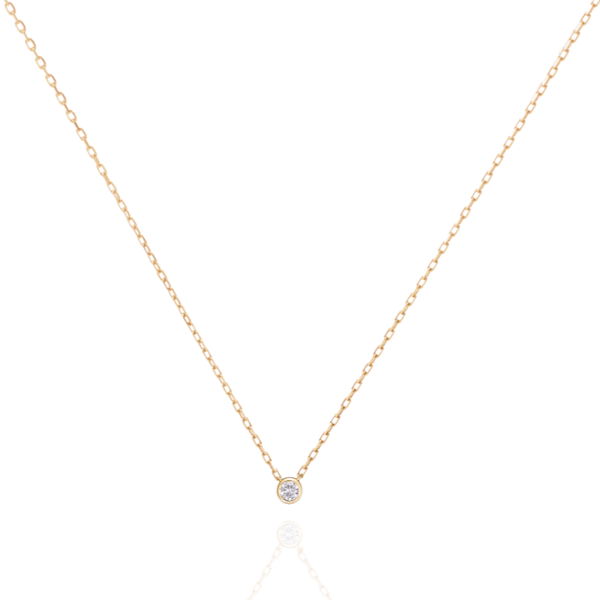 Timeless essentials Single Solitaire Necklace