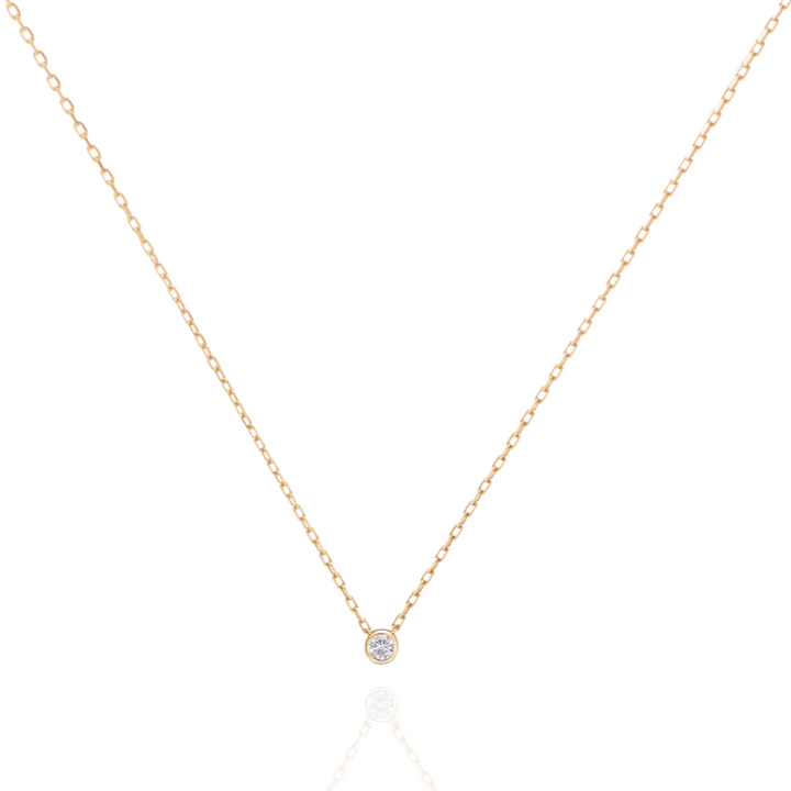 Timeless essentials Single Solitaire Necklace