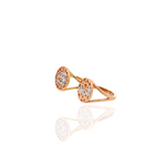 Load image into Gallery viewer, Sentiments Calligraphy Gold Pinky Ring
