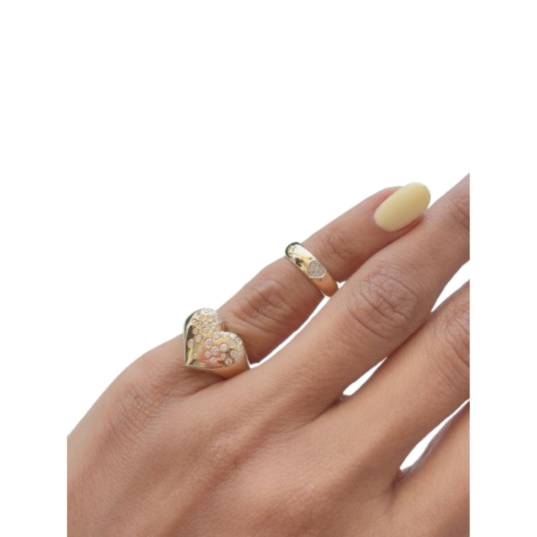 Luxury Dazzle Heart Ring