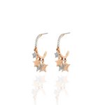 Load image into Gallery viewer, Celeste Hoops Diamond Earrings
