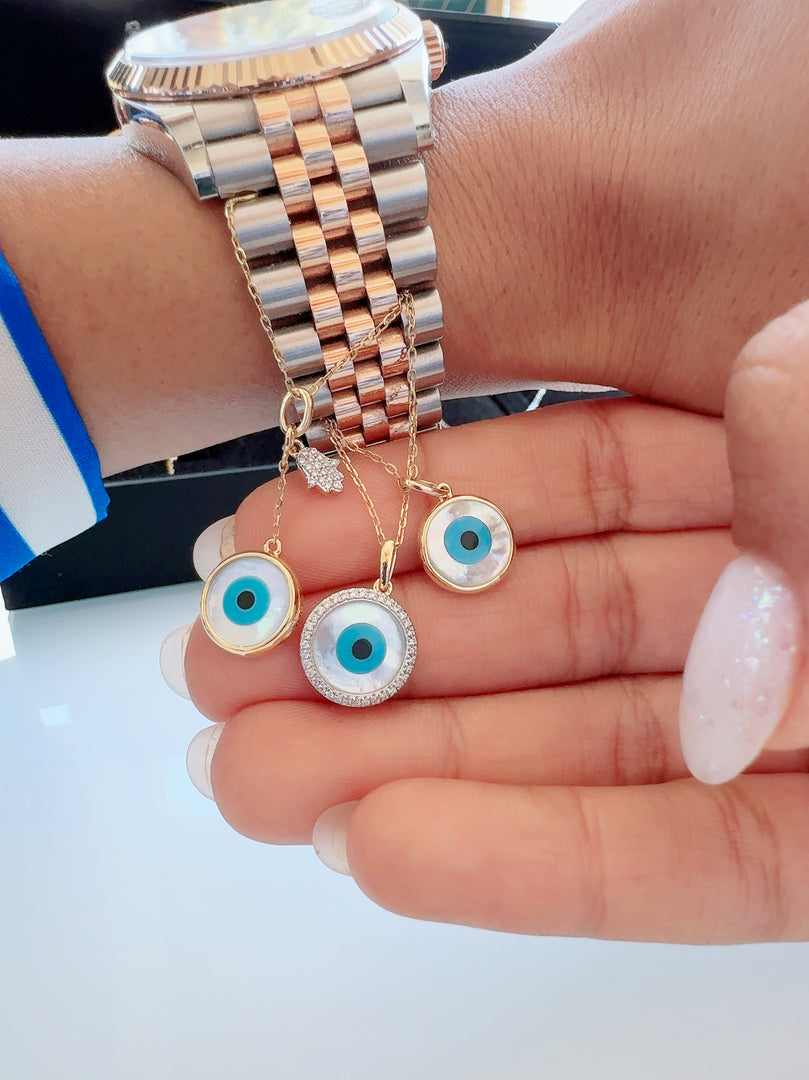 Round Evil Eye Watch Charm