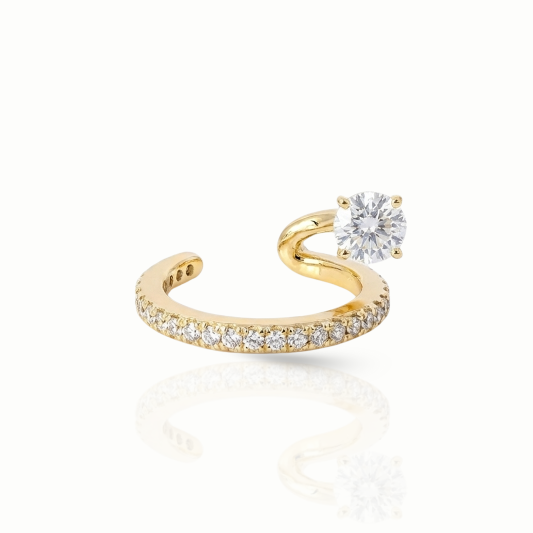 Wilderness Floating Diamond Slip-On Cuff