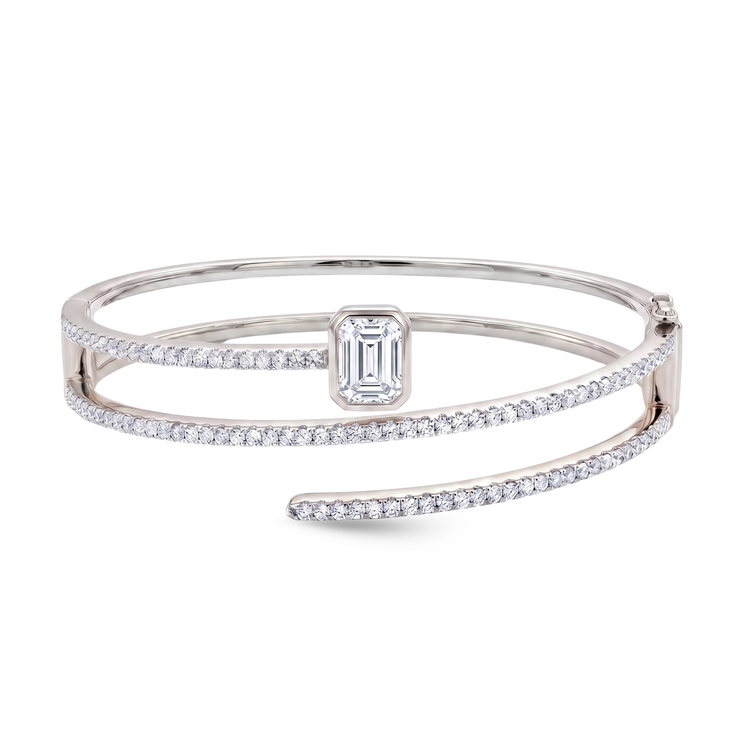 Luxury edit Fancy Shape Statement Bangle