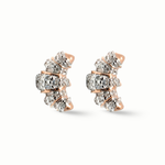 Load image into Gallery viewer, Amira Croissant Diamond Earrings