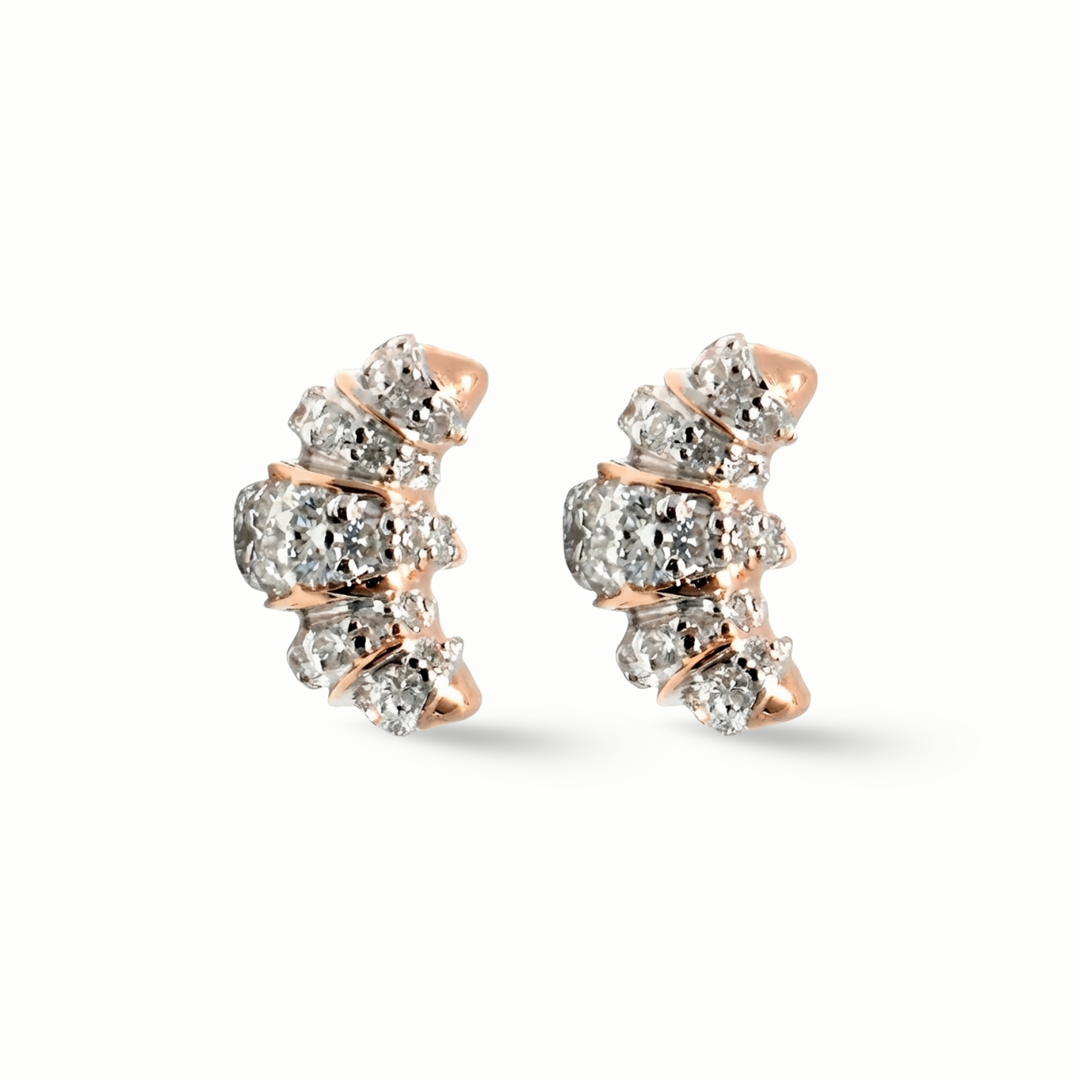 Amira Croissant Diamond Earrings