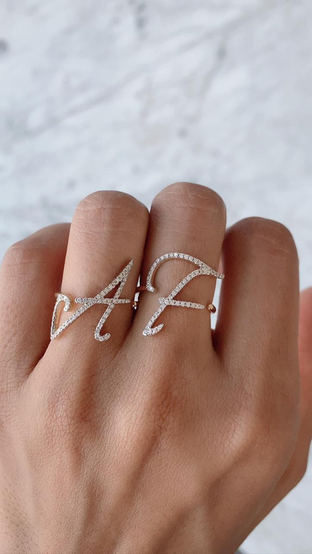Sentiments Jumbo Alphabet Ring