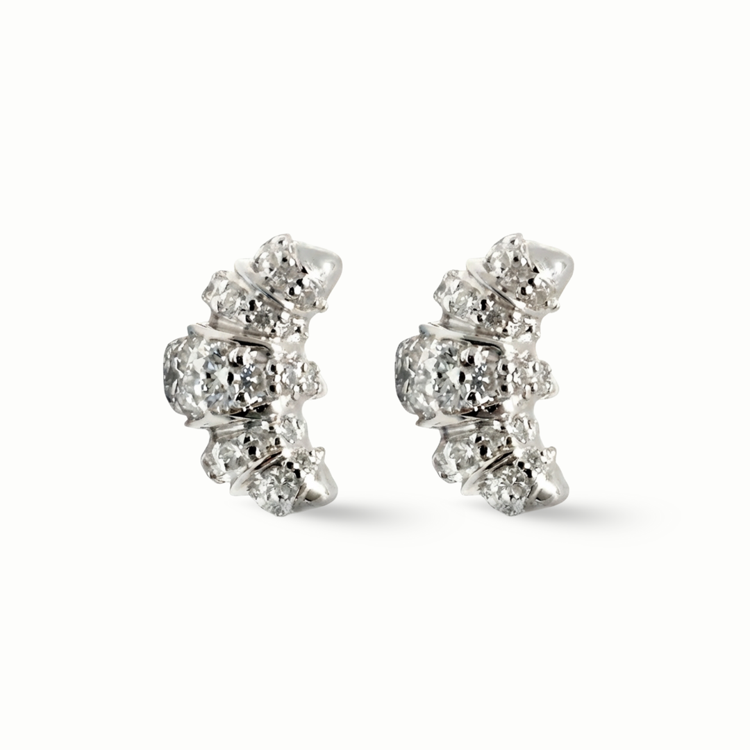 Amira Croissant Diamond Earrings