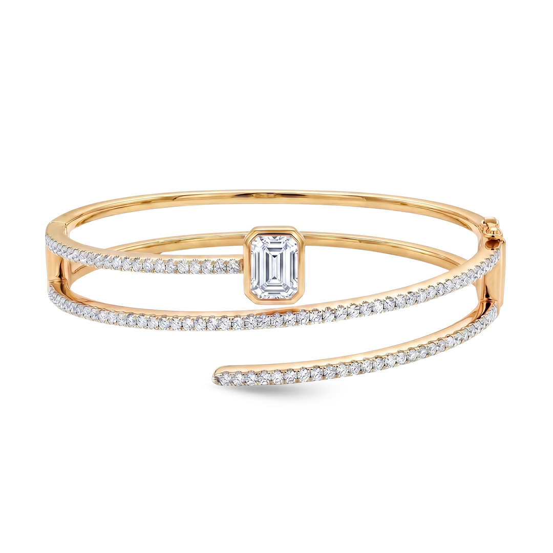 Luxury edit Fancy Shape Statement Bangle
