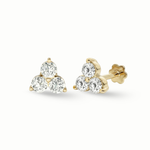 Load image into Gallery viewer, Timeless essentials 3 Diamonds Ear Studs