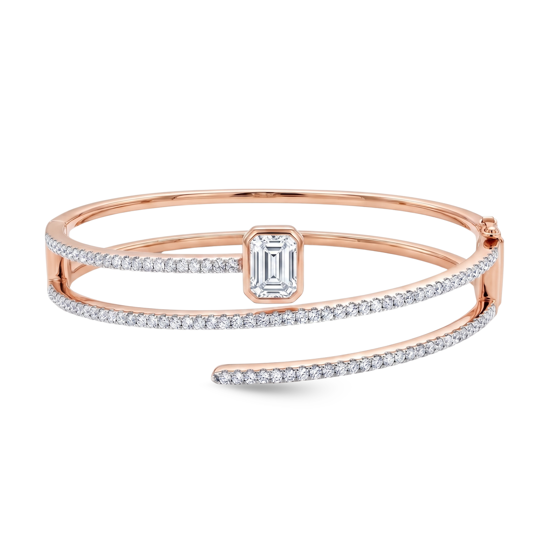 Luxury edit Fancy Shape Statement Bangle