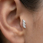 Load image into Gallery viewer, Drops of Radiance Three Marquise Piercing