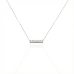Load image into Gallery viewer, Etched Diamond Scroll Necklace