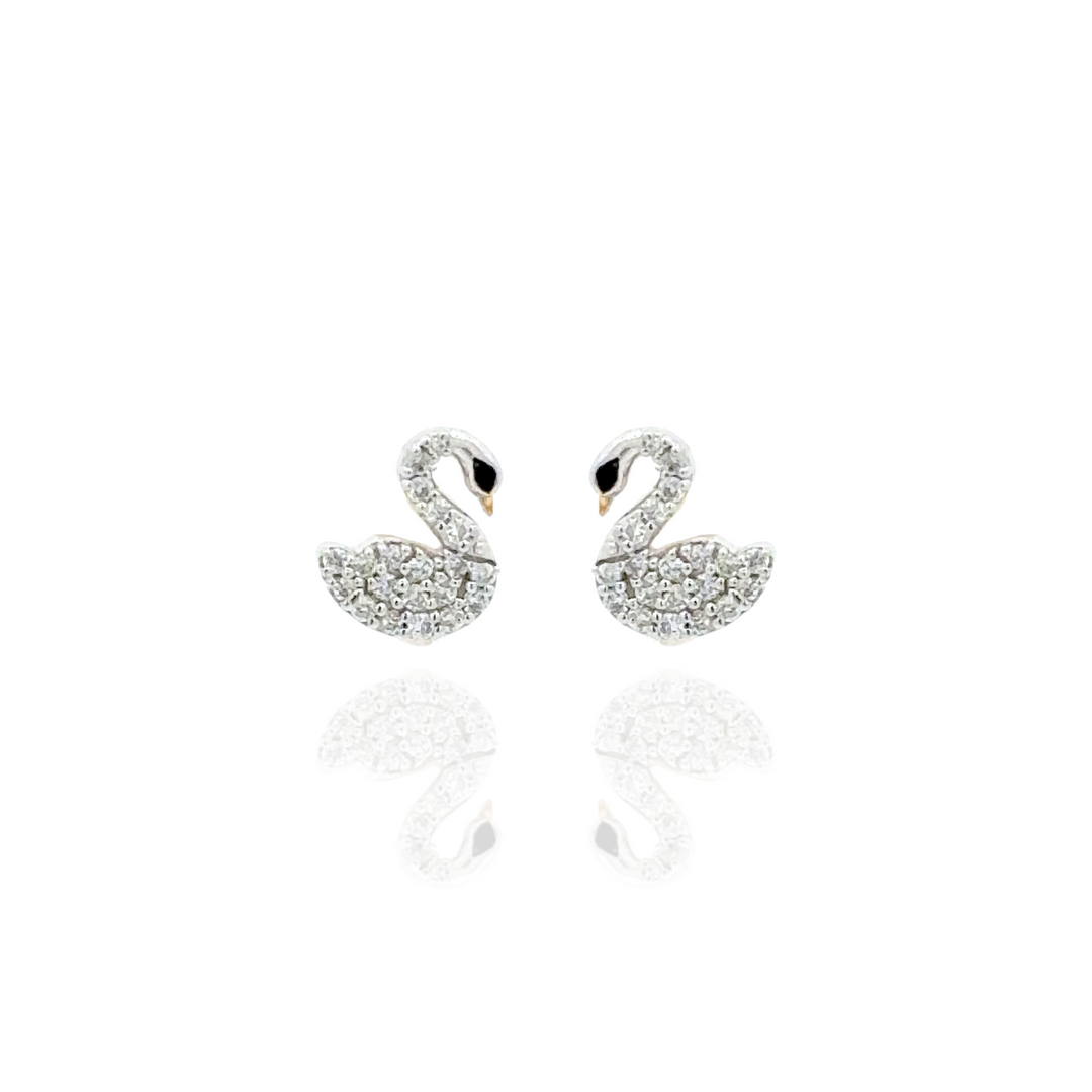 Amira Swan Diamond Studs