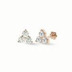 Load image into Gallery viewer, Timeless essentials 3 Diamonds Ear Studs