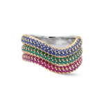 Load image into Gallery viewer, Chroma Wave Triple Ring