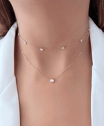 Load image into Gallery viewer, Drops of Radiance Single Solitaire Necklace
