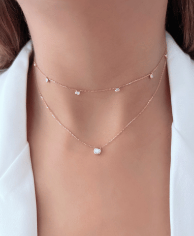 Drops of Radiance Single Solitaire Necklace