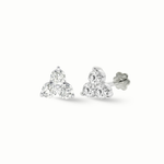 Load image into Gallery viewer, Timeless essentials 3 Diamonds Ear Studs