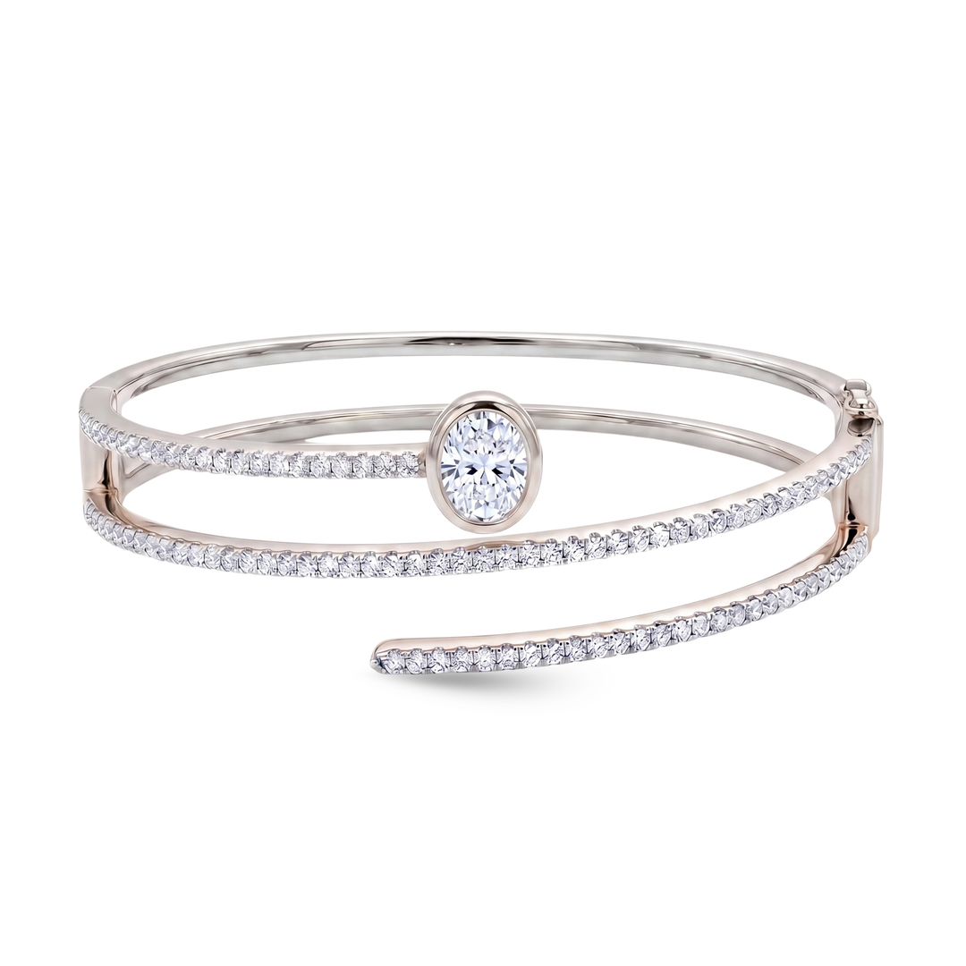 Luxury edit Fancy Shape Statement Bangle